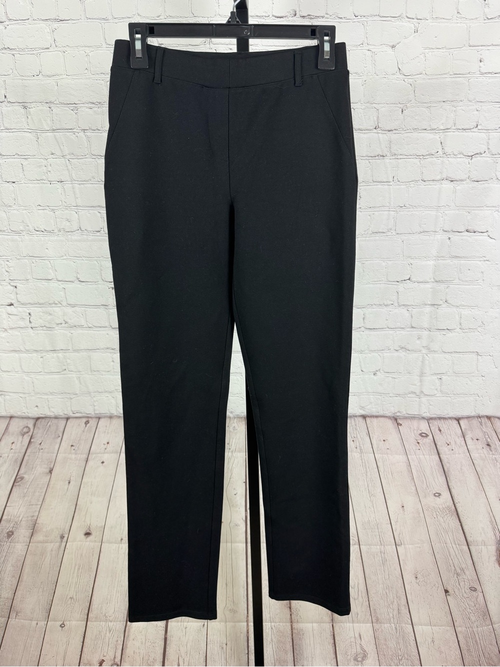 Quince Ultra-Stretch Ponte Work Pants Black Size Small